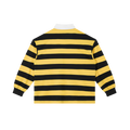 T-Shirt 404ASTERISKS Collared Color Block Stripe Polo Shirt Streetwear