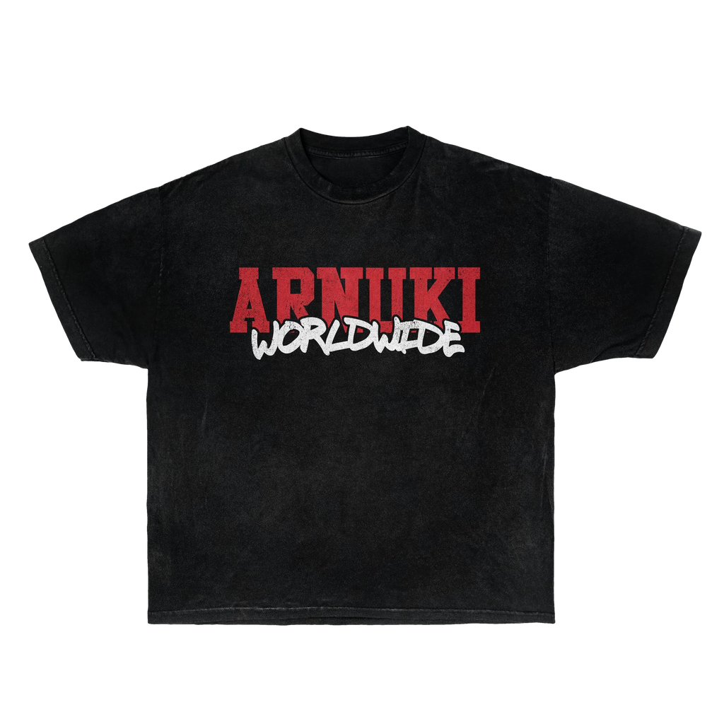 T-Shirt Arnuki Takeover Streetwear Tee Black Cotton True To Size Graphic Tee For Everyday Street Style
