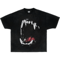 T-Shirt Dog Teeth Streetwear Boxy Tee Unisex Cotton Boxy Fit 240 GSM
