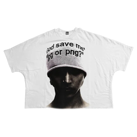 T-Shirt PNG Streetwear Cropped Boxy Tee Unisex Cotton 280 GSM Heavyweight Casual Tee