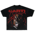 T-Shirt Playboi Carti Streetwear Tee Short Sleeve Red And Black Graphic Shirt For Fans Everywhere