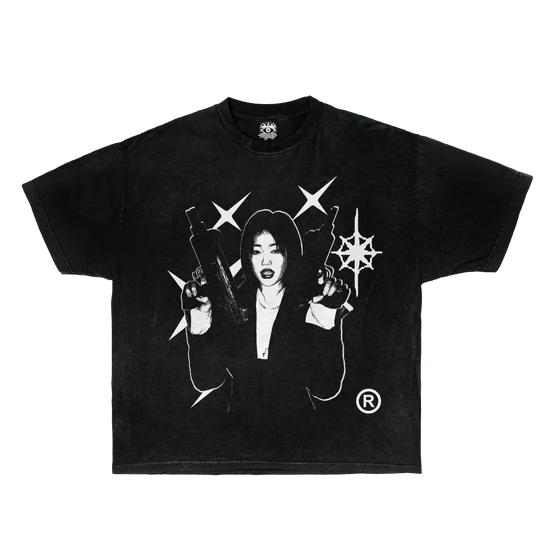 T-Shirt Twin Uzi Streetwear Tee 100 Percent Cotton True To Size Casual Graphic Shirt For Everyday Wear