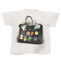 T-Shirt White Designer Bag Streetwear Tee Loose Fit T Shirt 190 GSM Cotton Heavyweight Premium