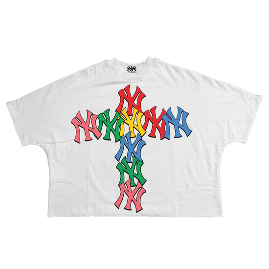 T-Shirt Yankee Multicolor Cropped Boxy Streetwear Tee True To Size 280 GSM Everyday Casual Top